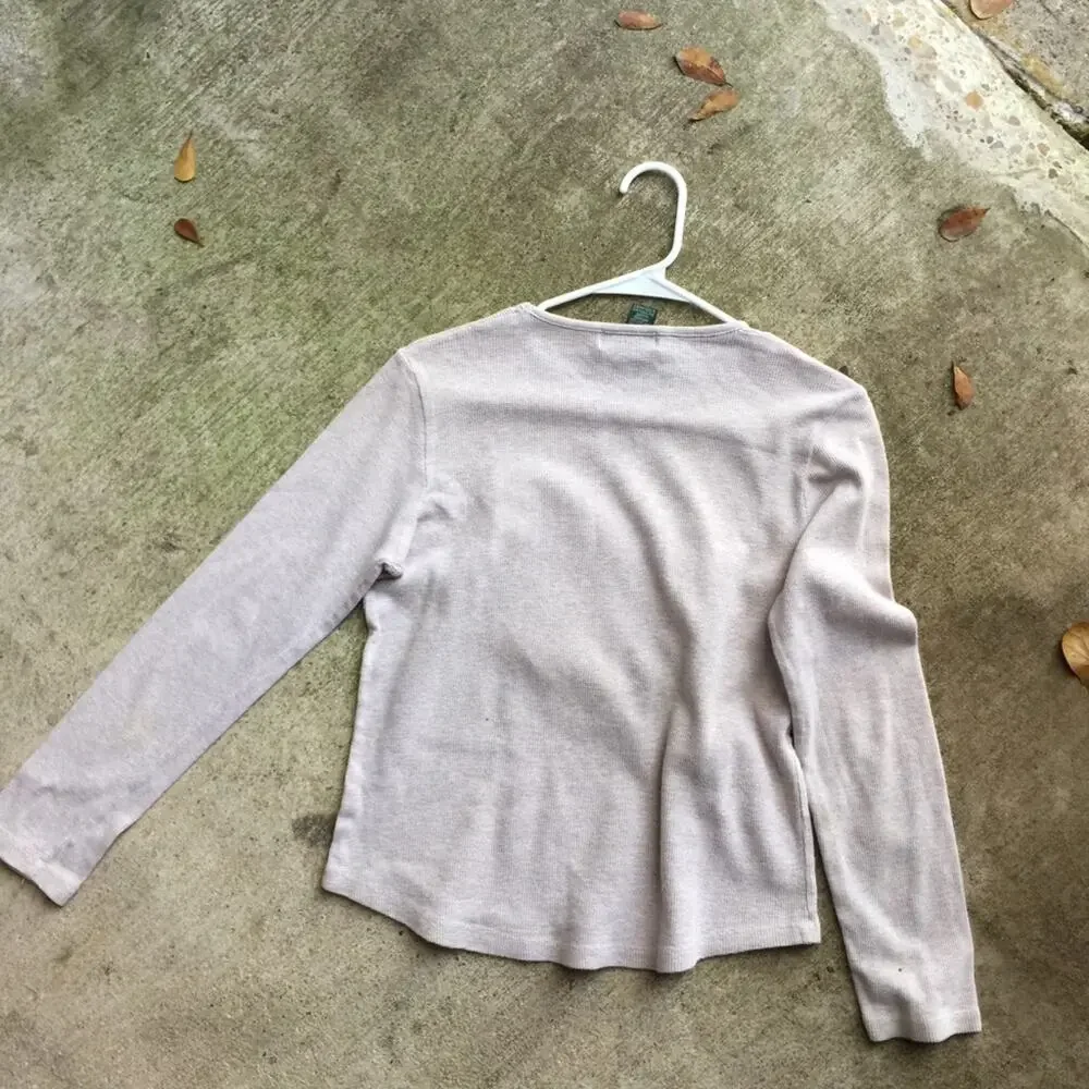 Reworked Ralph Lauren Long Sleeve Stretchy Top.-MA3